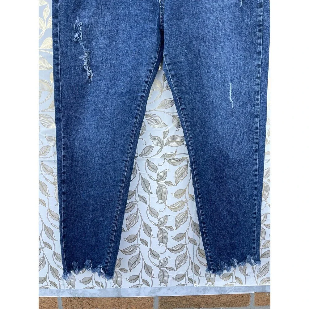 DSQUARED2 Cool Guy Distressed Jeans Sz 32 Frayed Hem Italian Designer Grunge